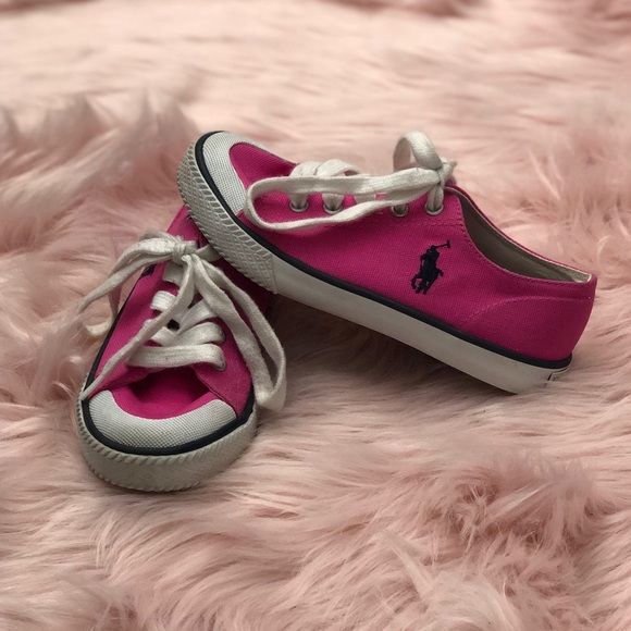 Girls Ralph Lauren Polo Pink Shoes 